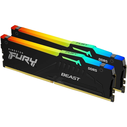 Kingston FURY Beast RGB 16GB (2x8GB) 5600MT/s DDR5 Memory Kit